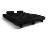 Canapé lit 180x200 - Slim Basic Black - Pascall Futon Noir