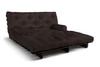 Canapé lit 180x200 - Slim Comfort Black - Pascall Futon Marron