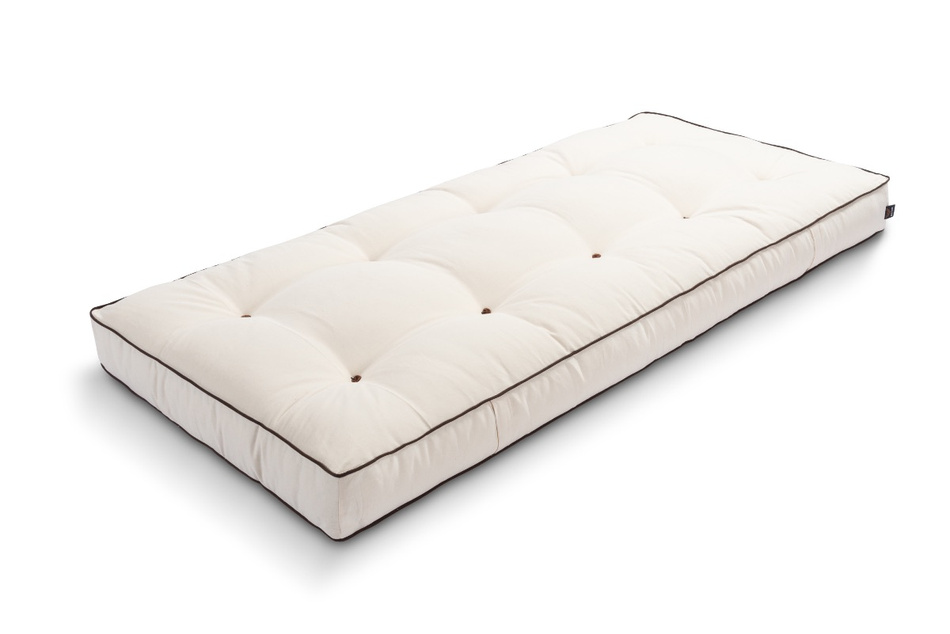 Matelas 90x200 naturel avec coco - Futon Medium Duo Coco - Pascall Kedro Ecru