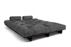 Canapé lit 160x200 - Slim Exclusive Black - Pascall Futon Gris