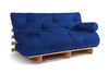 Canapé lit 160x200 - Slim Exclusive Classic - Pascall Futon Bleu
