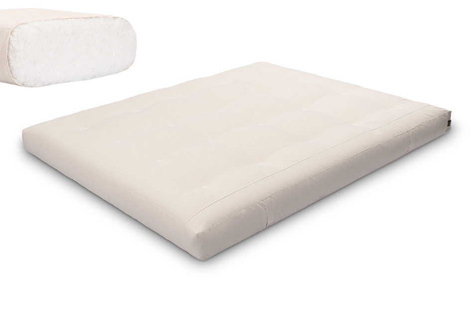 Matelas 160x200 naturel - Futon Medium Natural - Pascall Ecru