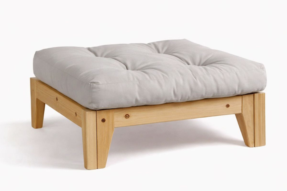 Repose-pieds Sakura - Pascall Futon Gris Clair