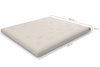 Matelas 180x200 naturel - Futon Slim Natural - Pascall Gris Clair