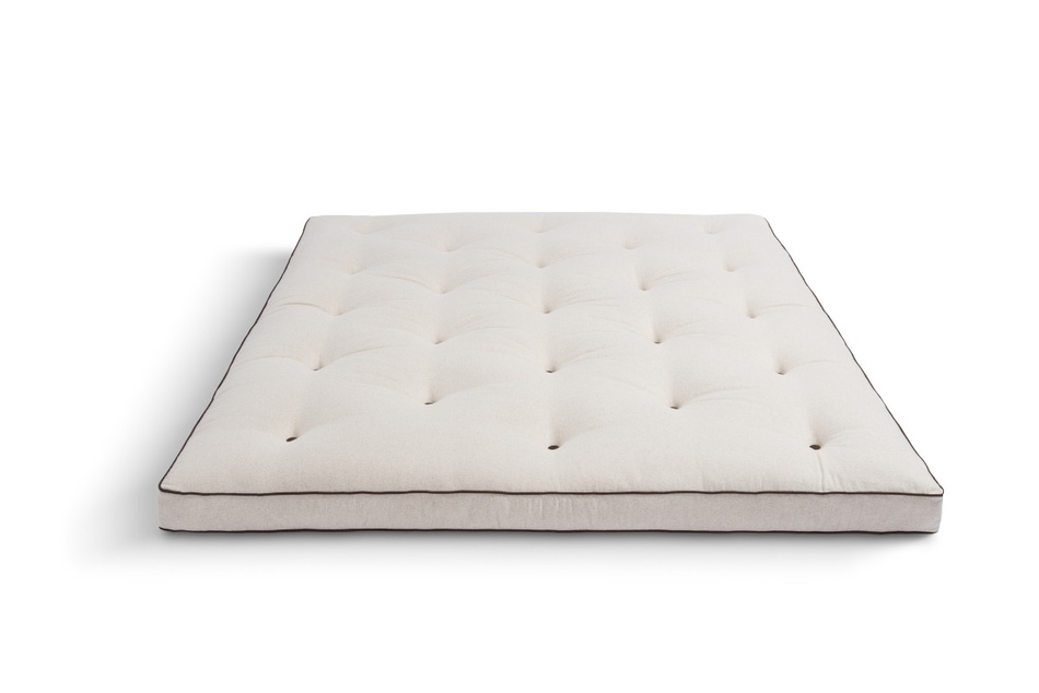 Matelas 160x200 naturel avec latex - Futon Slim Latex Kedro - Pascall Lin