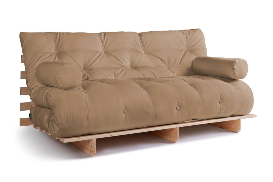 Canapé lit 180x200 - Slim Basic Classic - Pascall Futon Beige