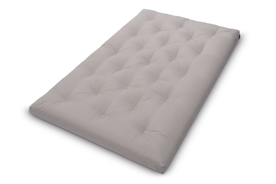 Matelas 120x200 naturel avec latex - Futon Slim Latex - Pascall Gris