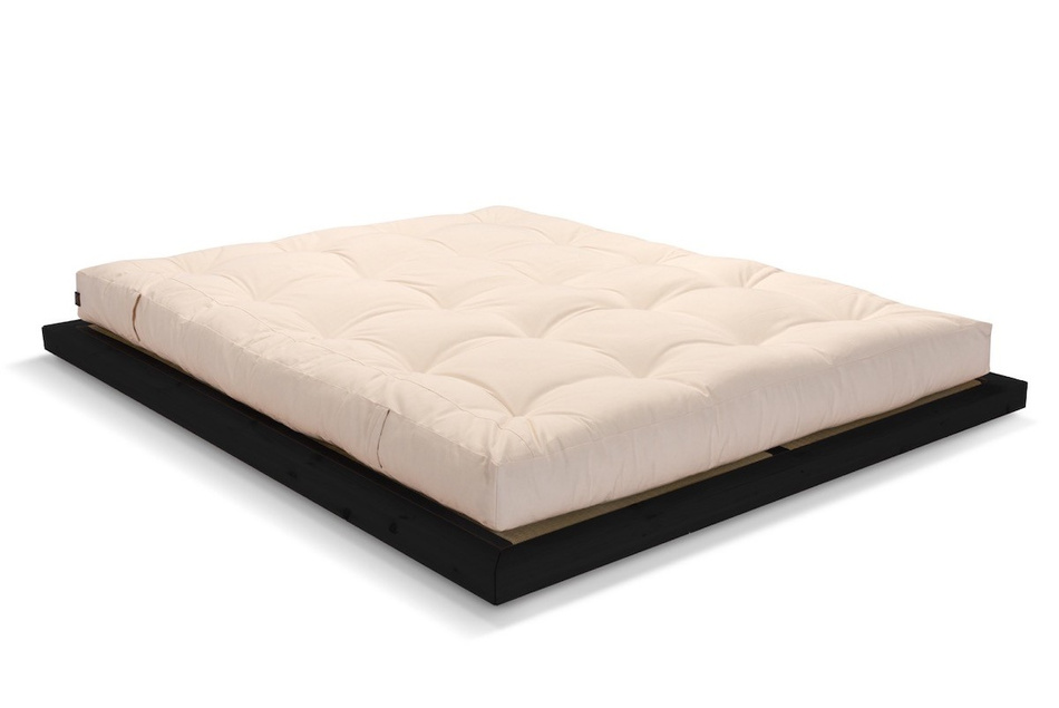 Lit en bois 140x200 - Zen Black Tatami - Pascall