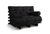 Canapé lit 120x200 - Slim Basic Black - Pascall Futon Noir