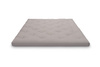 Matelas 200x200 naturel avec latex - Futon Slim Duo Latex - Pascall Gris
