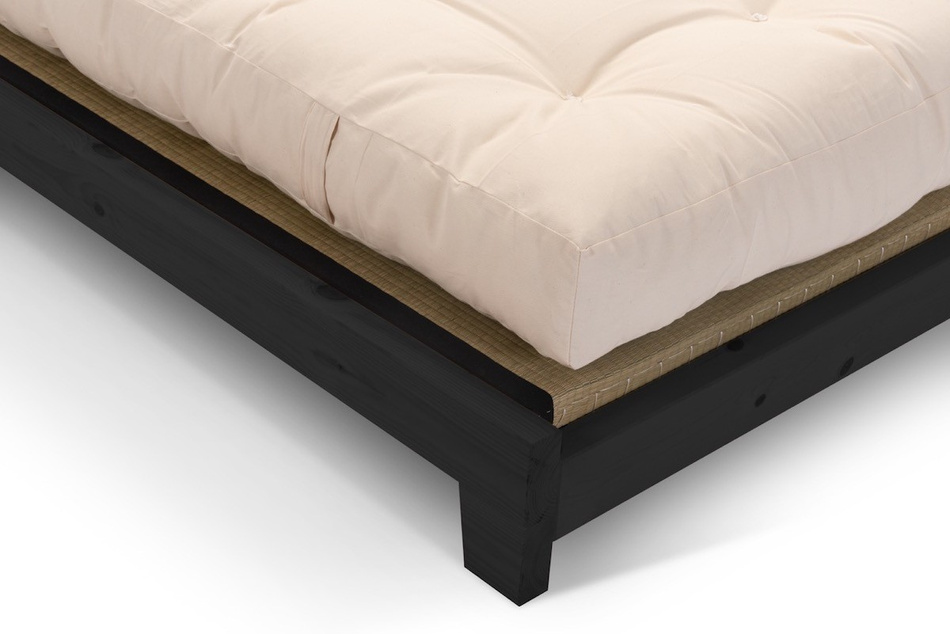 Lit en bois 90x200 - Aisha Classic Black Tatami - Pascall