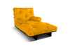 Canapé lit 90x200 - Slim Basic Black - Pascall Futon Jaune