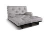 Canapé lit 120x200 - Slim Basic Black - Pascall Futon Gris Clair