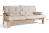 Canapé lit 200 cm - Sakura - Pascall Futon Lin