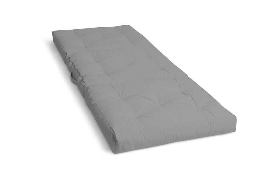 Matelas Pliable 90x200 avec latex - Futon Flex Latex - Pascall Gris Clair