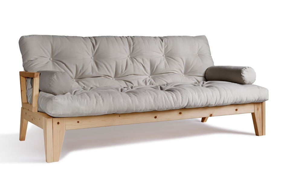 Canapé lit 200 cm - Sakura - Pascall Futon Gris Clair