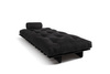 Canapé lit 90x200 - Slim Basic Black - Pascall Futon Noir