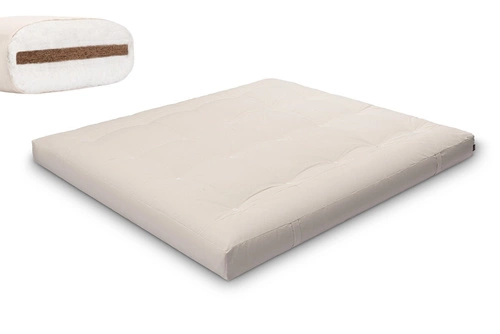 Ecru \ Coton non tissé + 3 cm de couche de noix de coco \ 180x200 cm