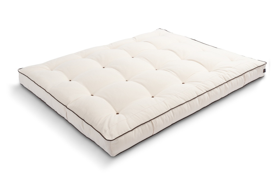 Matelas 160x200 naturel avec latex - Futon Medium Duo Latex - Pascall Kedro Ecru