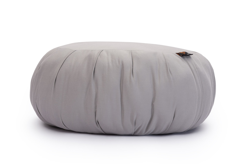 Coussin de méditation Zafu 25x50 - Pascall Gris Clair