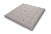 Matelas 200x200 naturel avec latex et 2x coco- Futon Comfort Relax Hard - Pascall Gris