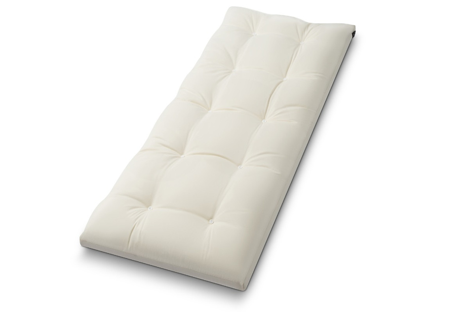 Matelas 90x200 naturel - Futon Pascall Travel Natural Bleu