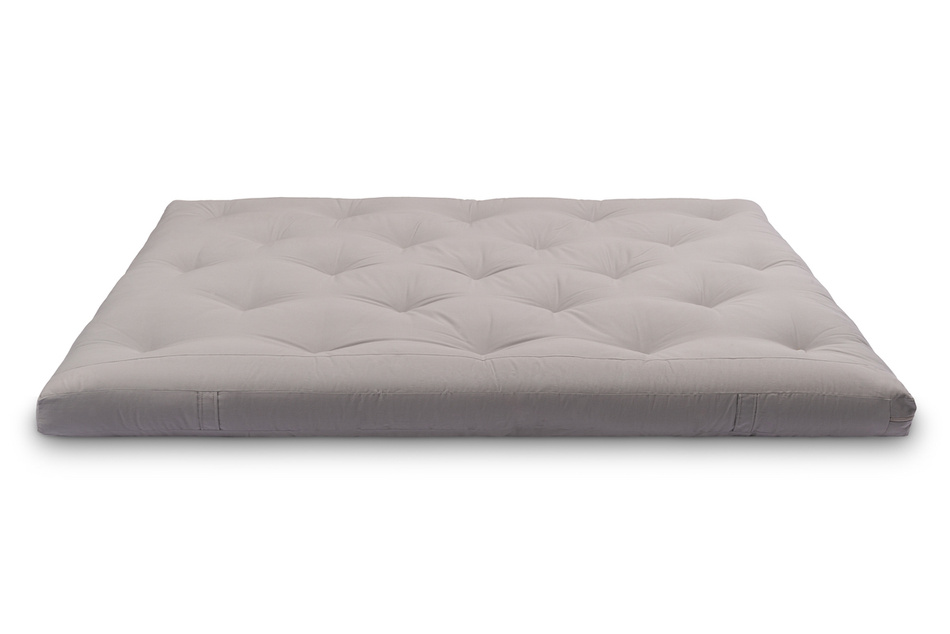 Matelas 160x200 naturel avec latex - Futon Slim Latex - Pascall Gris