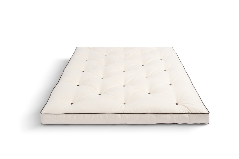 Matelas Futon 140x200 naturel avec latex - Slim Duo Latex Kedro - Pascall Ecru