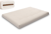 Matelas 140x200 naturel avec coco et 2x latex - Futon Comfort Relax - Pascall Ecru