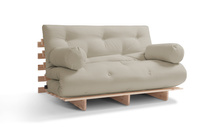 Canapé de jardin 180×200 cm dépliable – Freedom Classic – Pascall Futon Gris