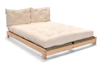 Lit en bois 160x200 - Aisha Exclusive Natura Tatami - Pascall