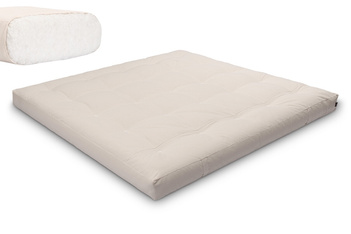 Matelas 200x200 naturel - Futon Medium Natural - Pascall Ecru