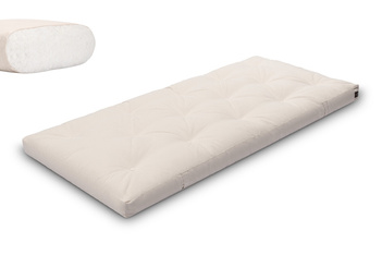 Matelas 90x200 naturel - Futon Slim Natural - Pascall Ecru