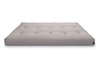 Matelas 140x200 naturel avec latex et 2x coco- Futon Comfort Relax Hard - Pascall Gris