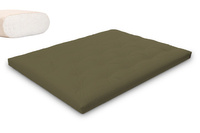 Matelas 160x200 naturel - Futon Slim Natural - Pascall Kaki