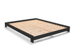 Lit en bois 90x200 - Aisha Basic Black - Pascall