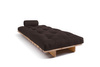 Canapé lit 90x200 - Slim Basic Classic - Pascall Futon Marron