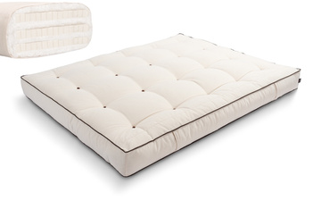 Matelas 200x200 naturel avec latex - Futon Comfort Trio Latex - Pascall Kedro Ecru