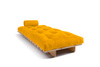 Canapé lit 90x200 - Slim Basic Classic - Pascall Futon Jaune