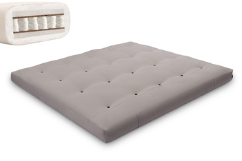 Matelas 180x200 naturel - Futon Hybrid Pocket H4 - Pascall Gris