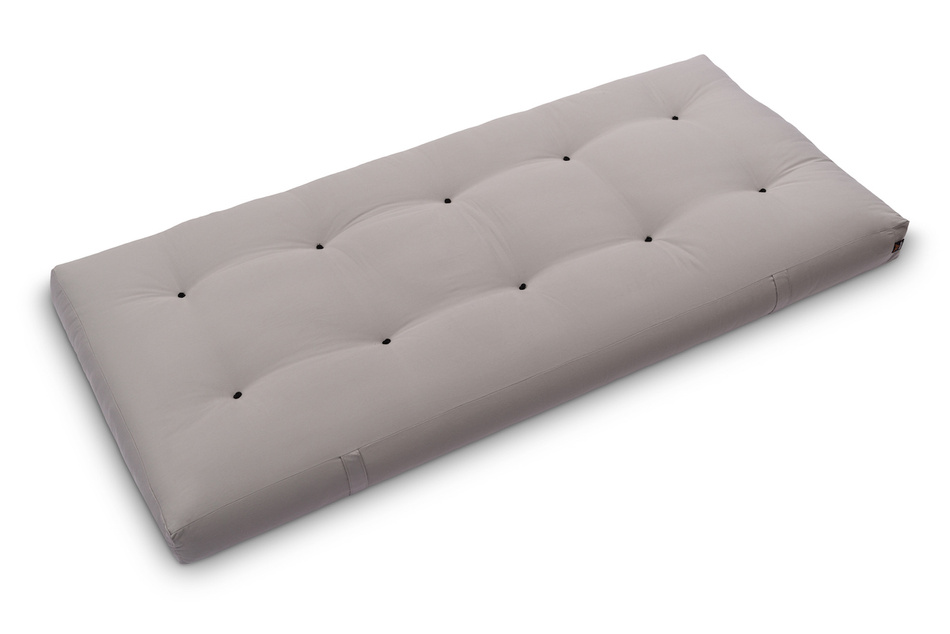 Matelas 90x200 naturel avec coco - Futon Medium Duo Coco - Pascall Gris