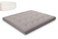 Matelas 180x200 naturel avec latex - Futon Medium Latex - Pascall Gris