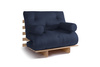 Canapé lit 90x200 - Slim Comfort Classic - Pascall Futon Blue Marine
