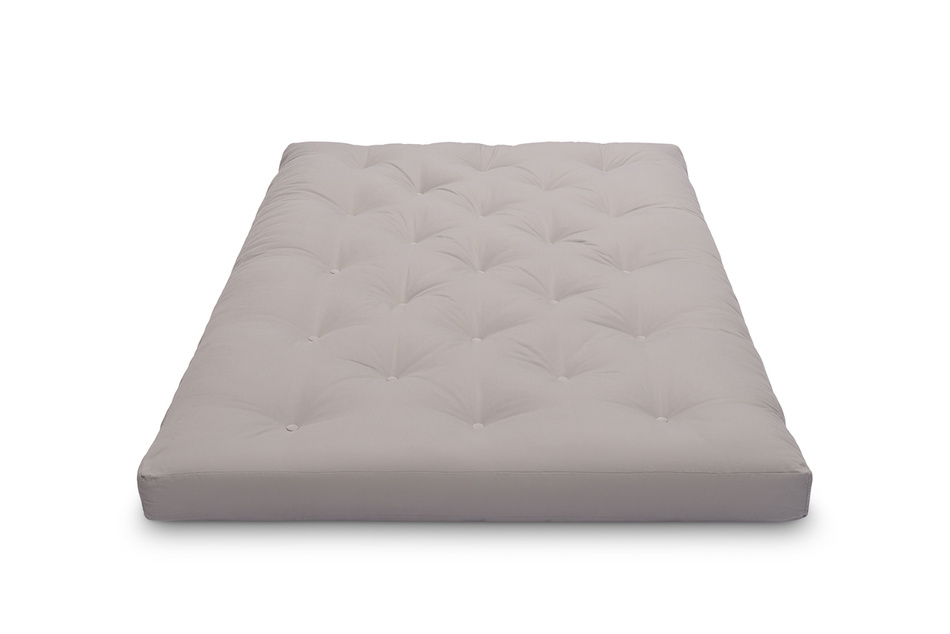Matelas 120x200 naturel avec latex - Futon Slim Latex - Pascall Gris
