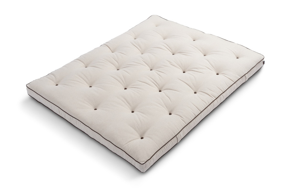 Matelas 160x200 naturel avec latex - Futon Slim Latex Kedro - Pascall Lin