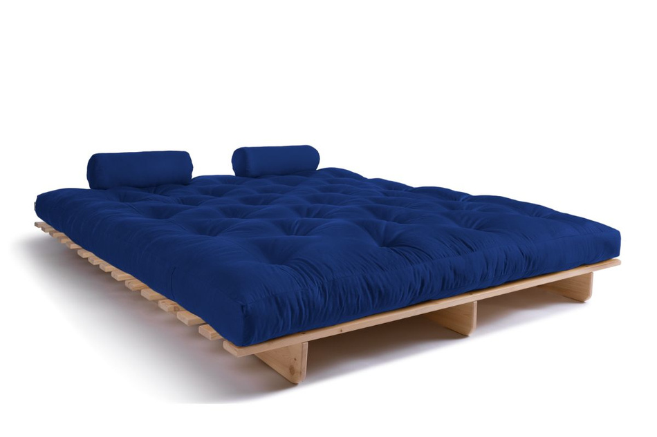 Canapé lit 180x200 - Slim Basic Classic - Pascall Futon Bleu