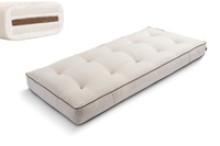 Matelas 90x200 naturel avec coco et 2x latex - Futon Comfort Relax Kedro - Pascall Lin