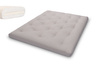 Matelas 160x200 naturel avec latex - Futon Slim Latex - Pascall Gris