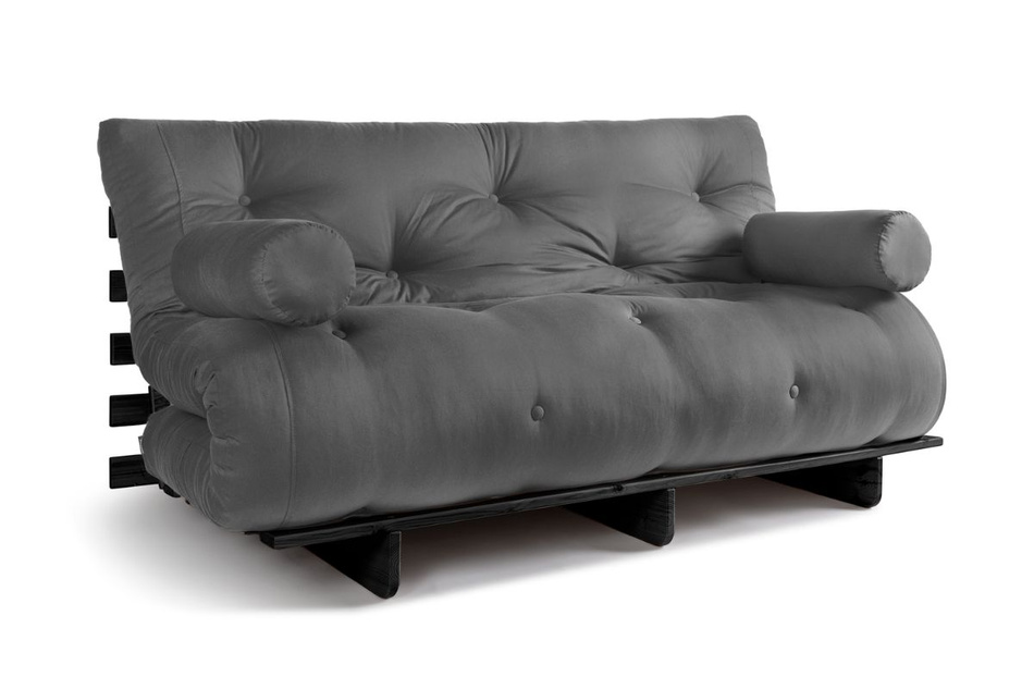 Canapé lit 160x200 - Slim Exclusive Black - Pascall Futon Gris