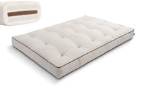 Matelas 140x200 naturel avec coco et 2x latex - Futon Comfort Relax Kedro - Pascall Lin